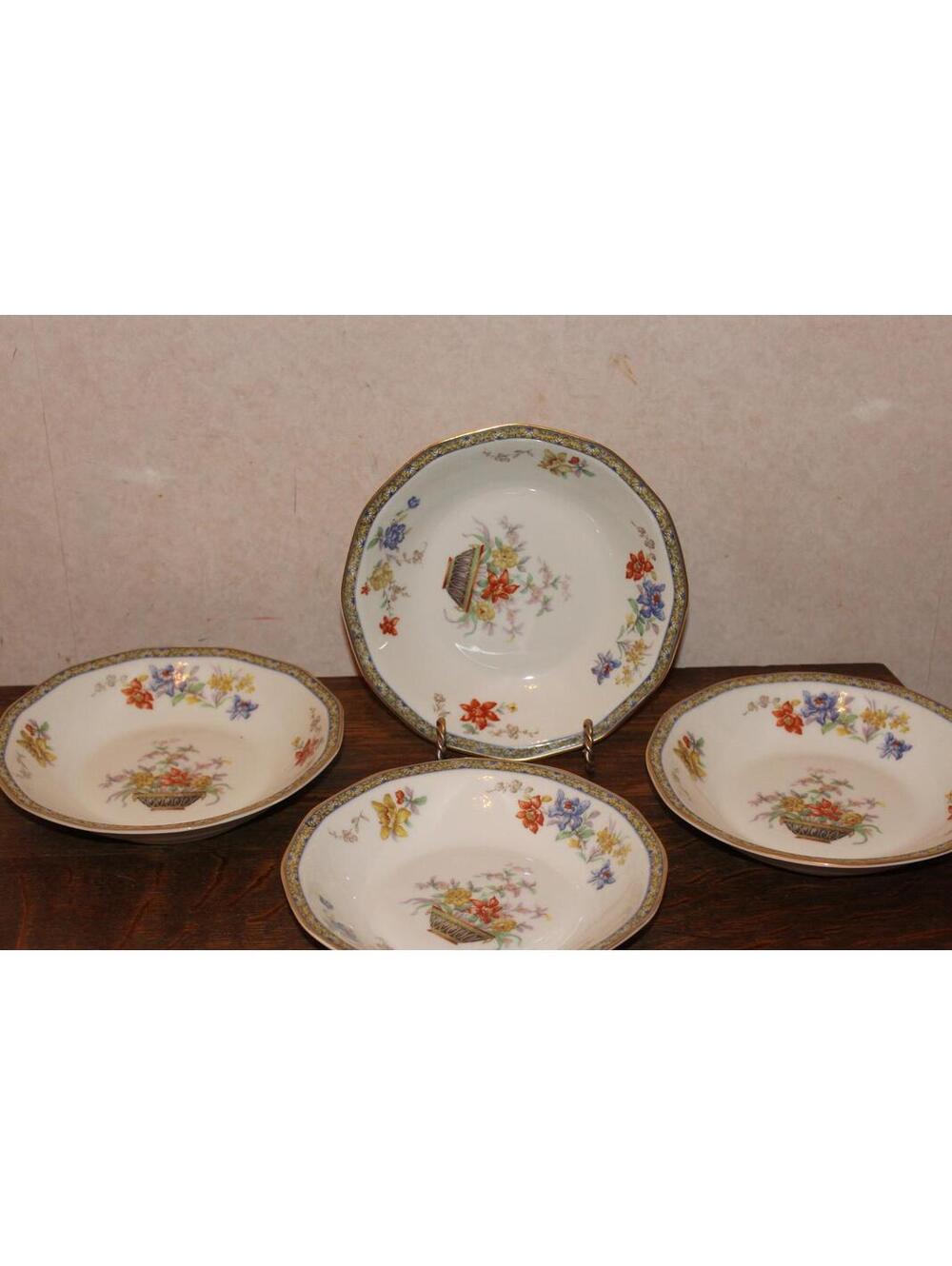 Vintage Haviland Ganga Soup Bowls - Set of 4